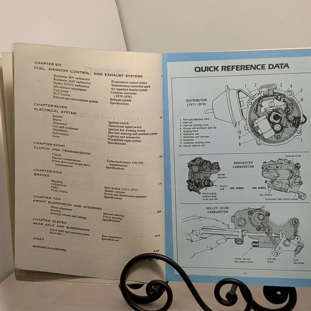 Vtg Clymer Chevy Vega shop manual 1971-1977. Very good condition! Car repair - Picture 6 of 7